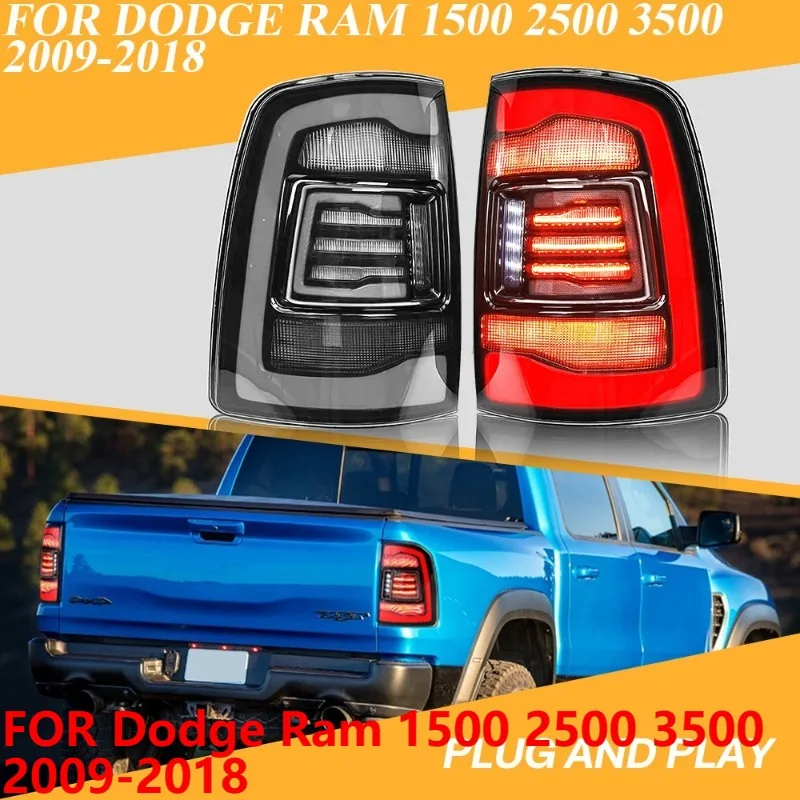 

LED Tail Lights For Dodge Ram 1500 2500 3500 2009-2018 Rear Lamp Set LH+RH