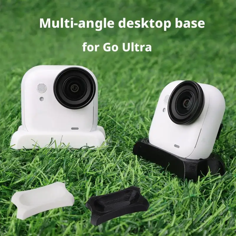 لـ Insta360 Go Ultra Thumb Camera سطح المكتب ملحق قاعدة ثابتة لزاوية التصوير الفوتوغرافي في الهواء الطلق