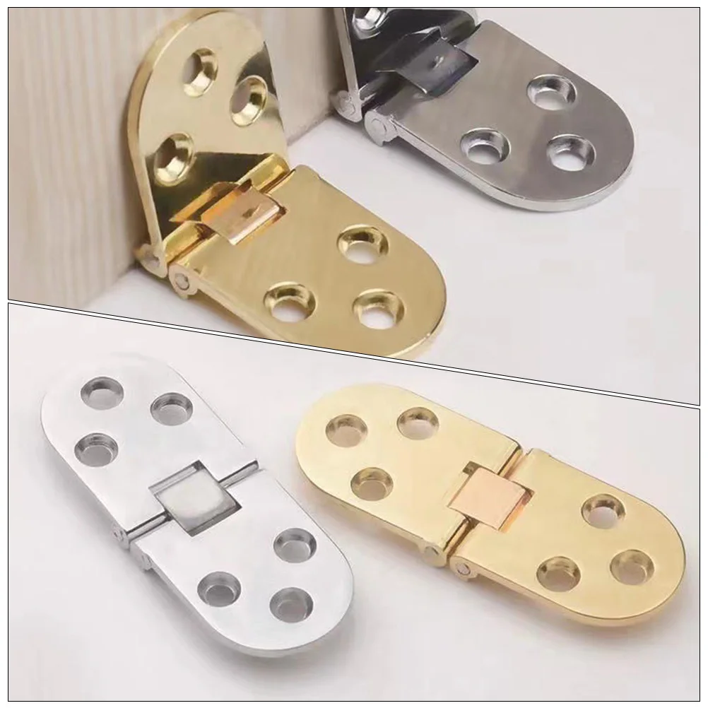 

4pcs Zinc Alloy Folding Hinges 180 Degree Rust Resistant Durable Small Hinge For Furniture Wooden Box Jewelry Door Tables