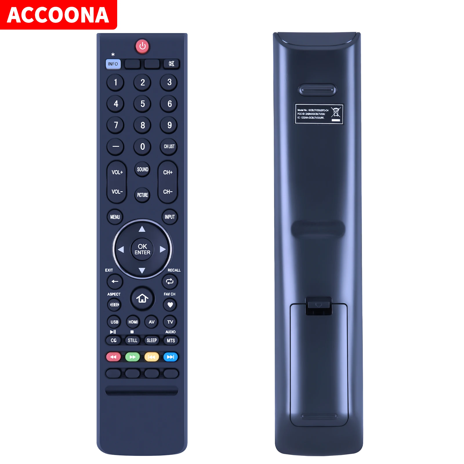 Remote control GCBLTV33U(RF)-C4 UD55YC5500UA for changhong RCA  2.4G  TV