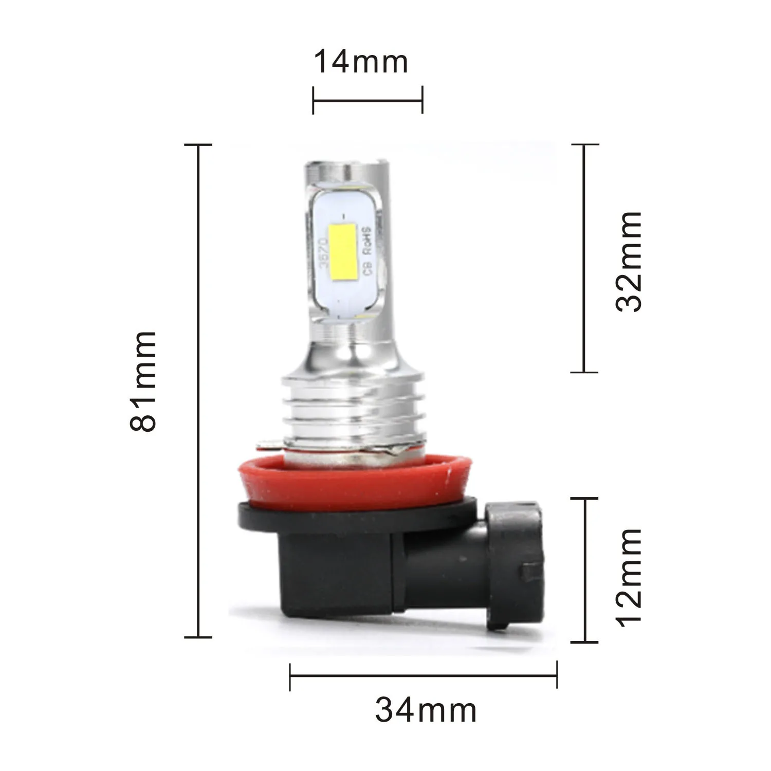 2 sztuki H4 H7 LED reflektor samochodowy 9005 9006 H8 H9 H11 H16 20000lm 12V 80W 880 6000K białe wysokiej martwa wiązka światła przeciwmgielne