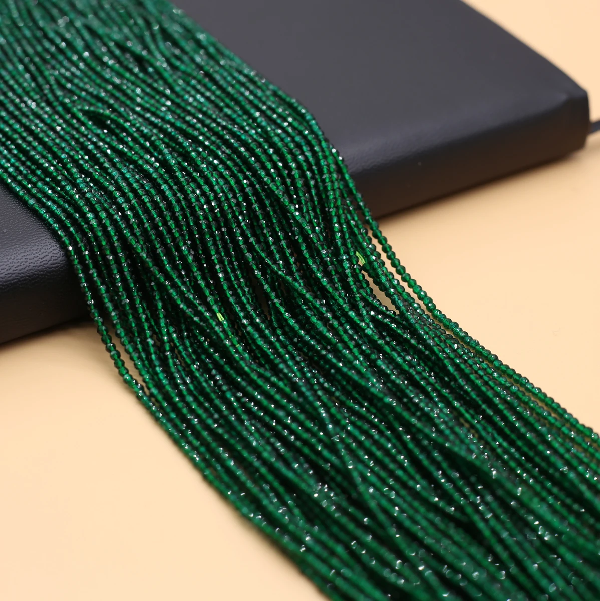 5 Strands Beads Small Dark Blue Beads Round Natural Semi-Precious Stone Spinel for Jewelry Making Necklace DIY Bracelet 2mm 3mm - Image 6