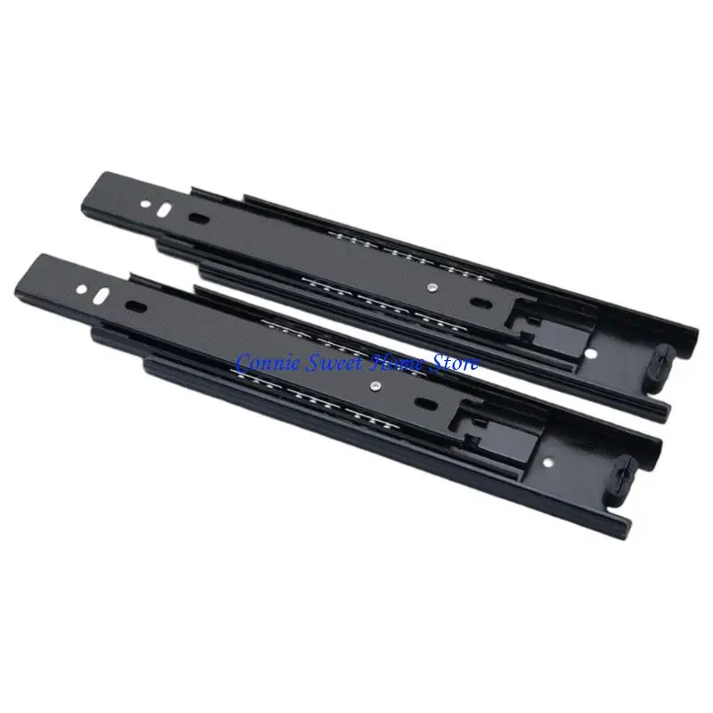 LXAF 1Pair Cold Rolled Steel Drawer Slides Hydraulic Damping Buffer Furniture Hardware