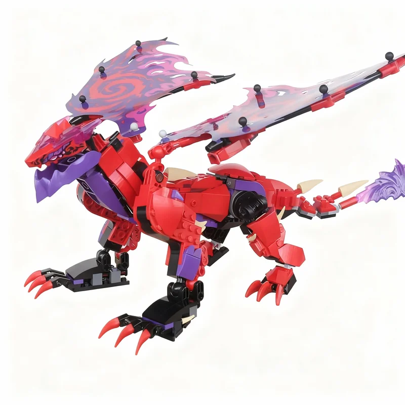 

477pcs MOC Thunderfang Dragon Alternate Build Ninjia Model Building Blocks Construction Toy Christmas Gifts DIY Creative Idea