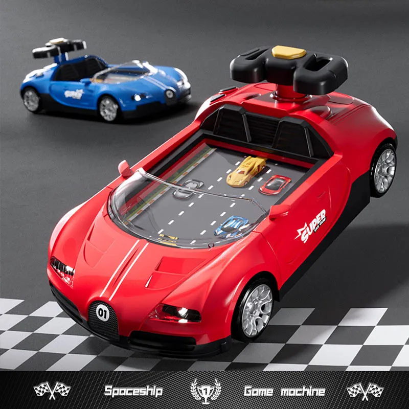 

Крутой гоночный автомобиль, электронная приключенческая игра, игрушка для вождения на руле, гоночный автомобиль со звуком, интерактивная обучающая обучающая игра