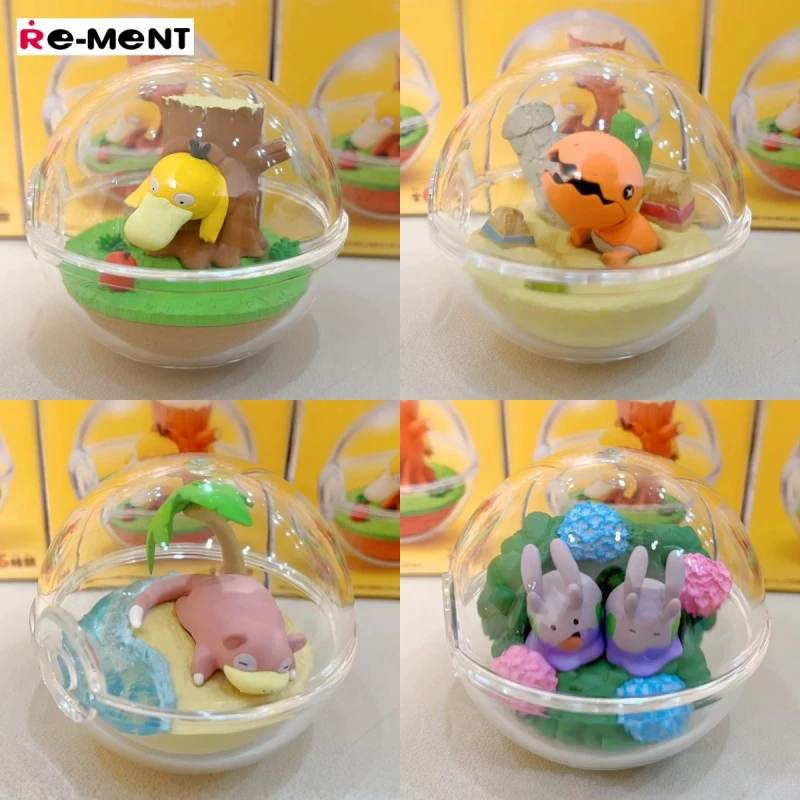 

Подлинная Re-Ment Leisure Time Ball Trapinch Gonbe Slowpoke Goomy Коллекционная фигурка Модель игрушки Коллекционный подарок на день рождения