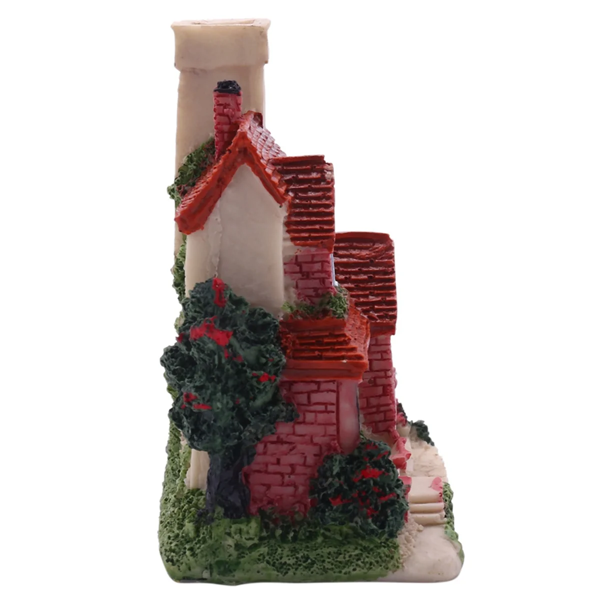 CHFL Cute Mini Resin House Miniature House Fairy Garden Landscape Home Garden Decoration Resin Crafts 4 Styles Color Random