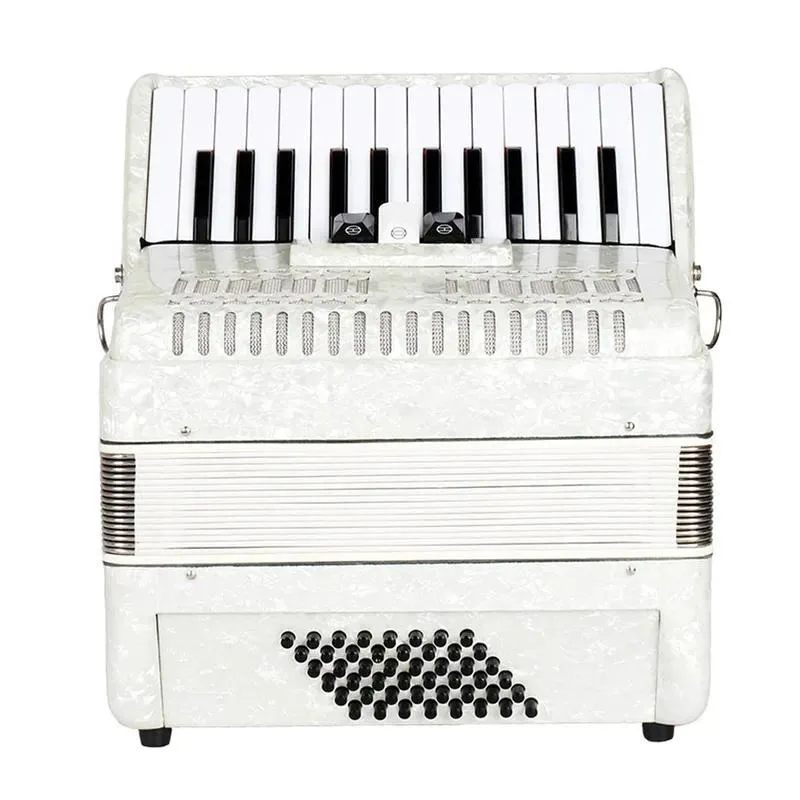 26 Key 48 Bass 3 Row Reed Accordion Celluloid Beginner Adult Musical Instrument Keyboard Accordion