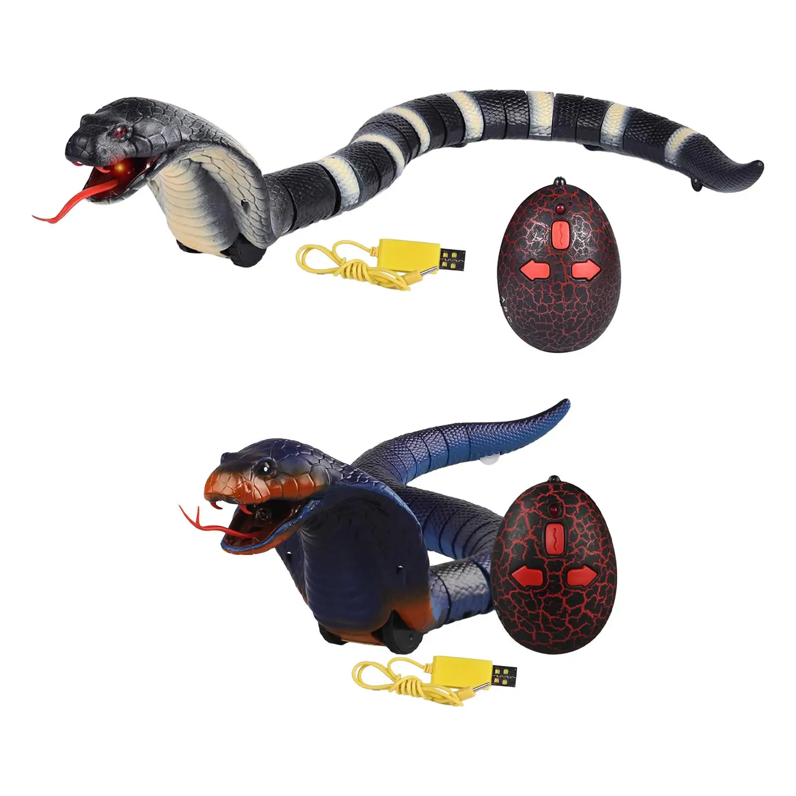 

Realistic RC Snake Toy Rattlesnake Robotic Toy Infrared Fake Snake Snake Scary