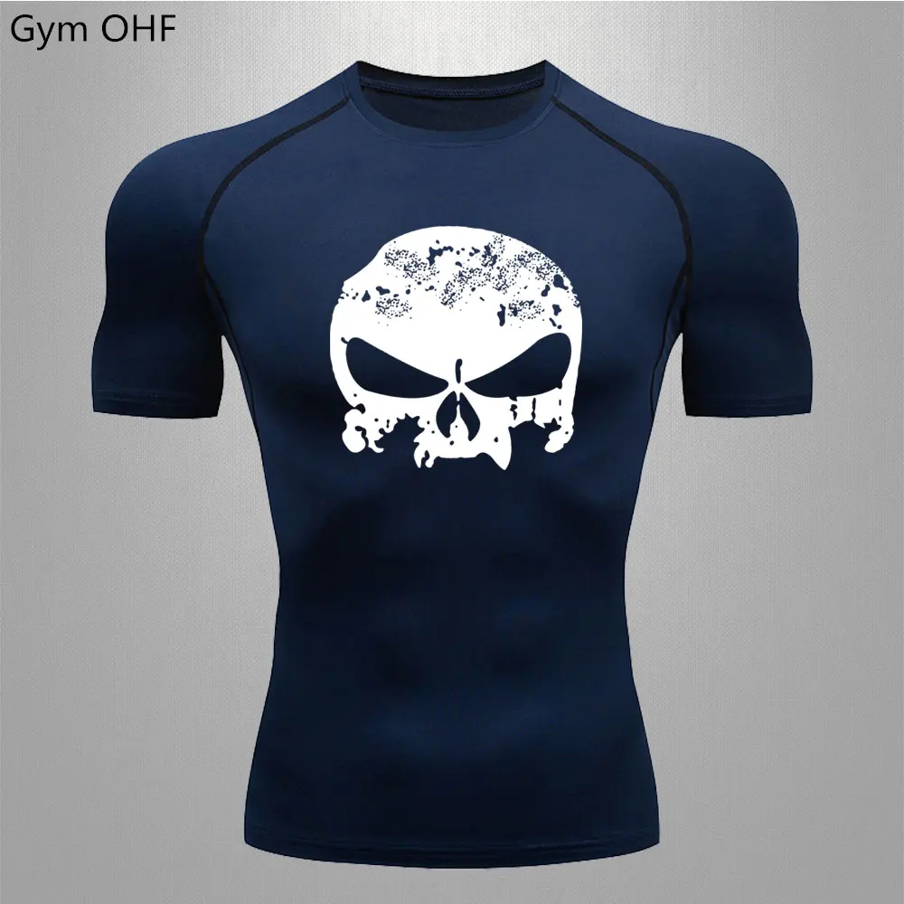 Men's T-Shirts Tops Compression Cycling Fitness Men Jogging Tees Bodybuilding Track T shirts Rashgard Male Running Sports Shirts