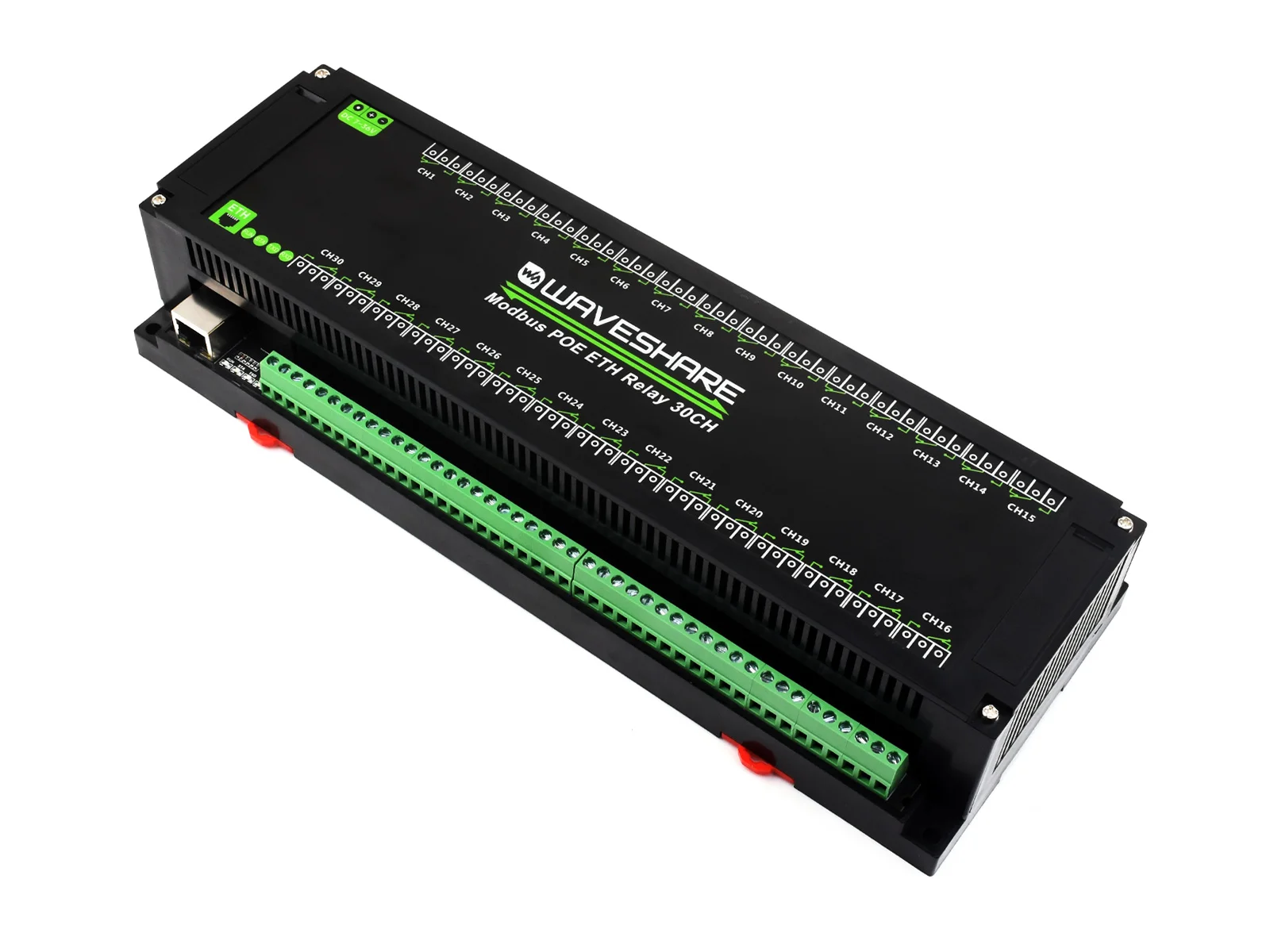 Imagem -04 - Módulo de Relé Ethernet Waveshare de 30 Canais Protocolo Modbus Rtu Modbus Tcp Porta Poe com Vários Circuitos de Proteção de Isolamento