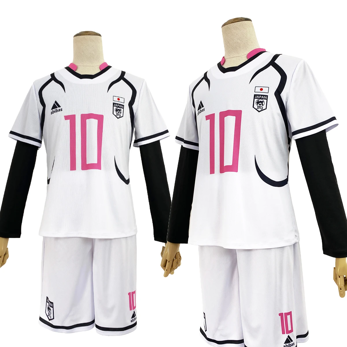 HOLOUN-Traje Cosplay Azul Bloqueio com Peruca, Shidou Aiku, Sakura, Anime Sendo, U20 Uniforme de Futebol, Rose Net, Presente Sintético do Dia das Bruxas