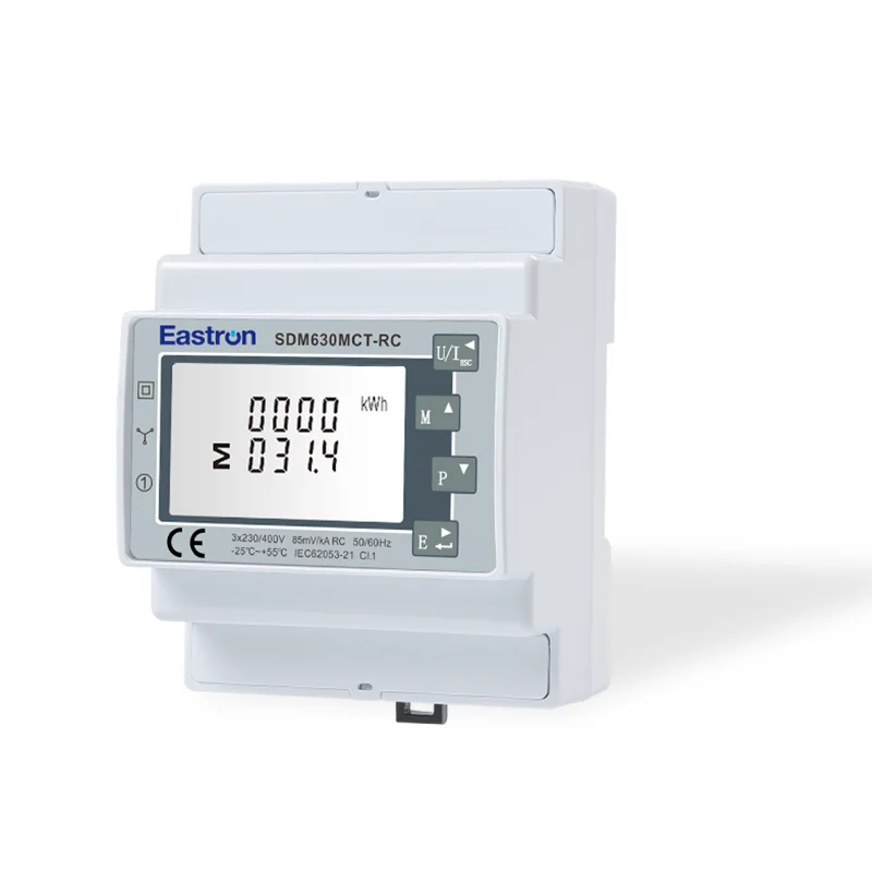SDM630MCT-RC + 3pcsESCT-RC100/150 Three Phase Three Wire Rogowski Coil Energy Meter