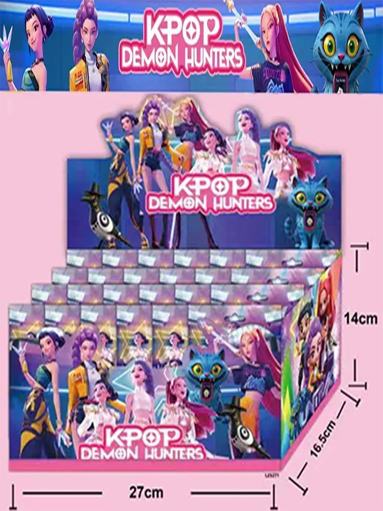 N @ ew Kpop شيطان الصيادين الشكل سلسلة مع صندوق Derpys النمر رومي ميرا زوي سوس تمثال صغير ديكور الهاتف نموذج هدية الكريسماس #5