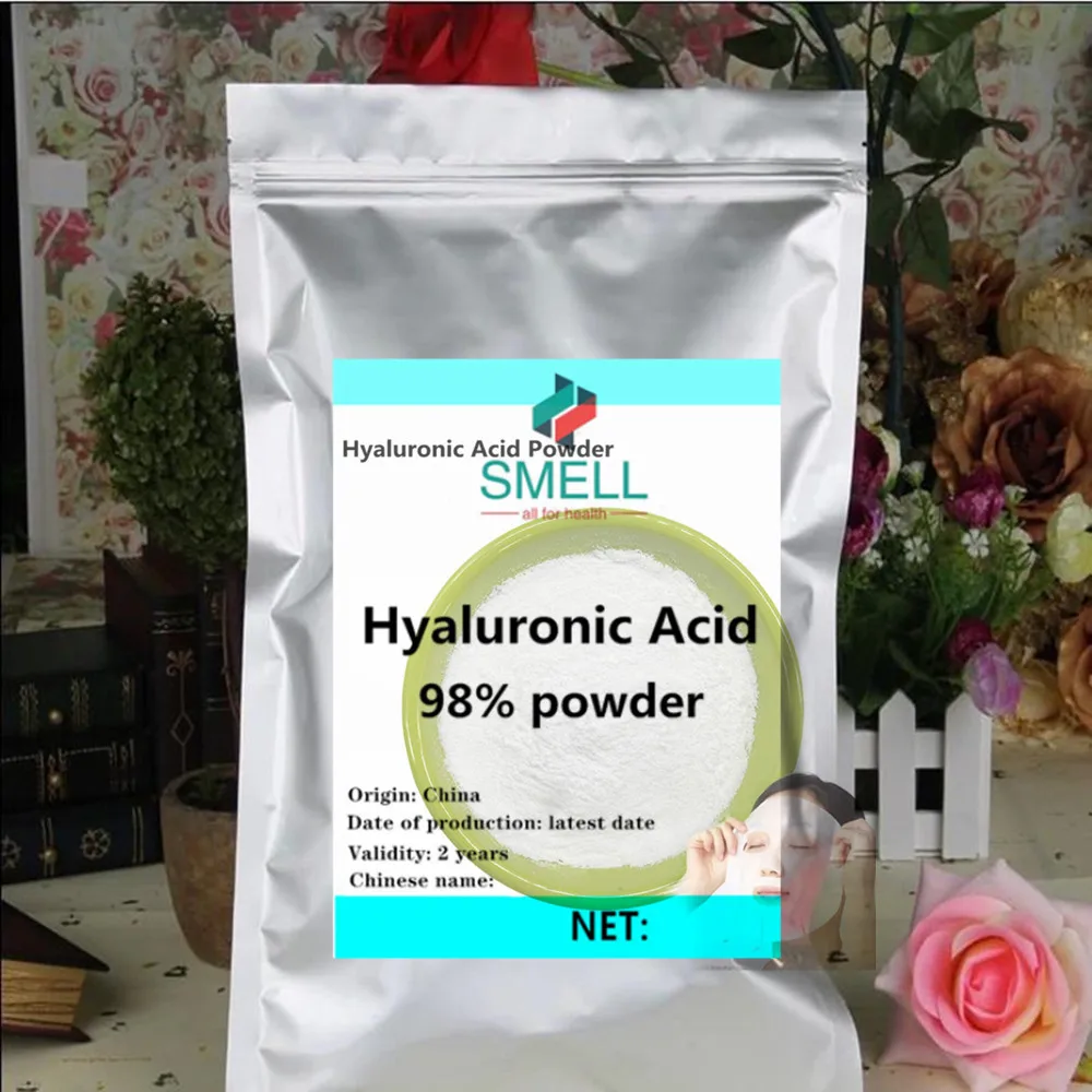 99% High Purity Hyaluronic Acid Powder, Cosmetic Grade Low Molecular HA, Powerful Moisturizing Anti-Wrinkle, Anti Aging, Hydrati