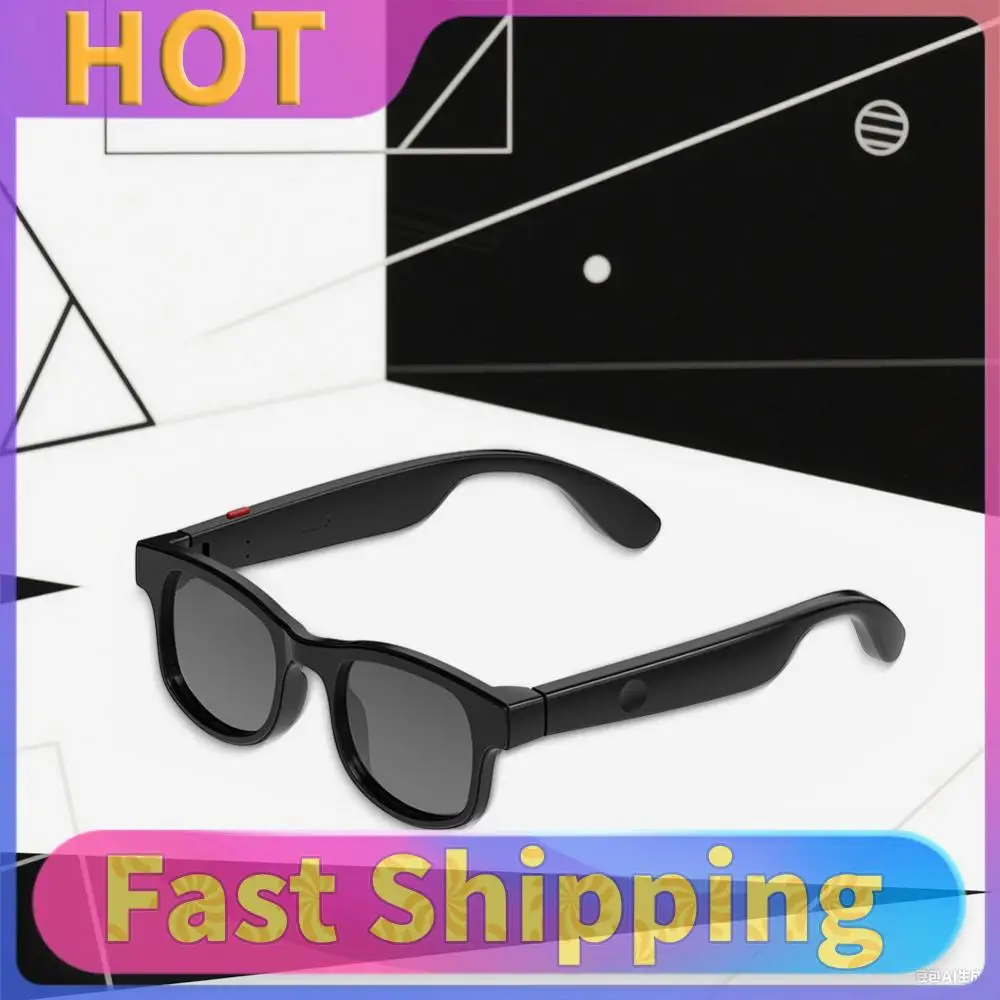 

AI Translation Smart Audio Sunglasses with 144 Language BT Glasses Built-in Mic & Speakers for Men/Women