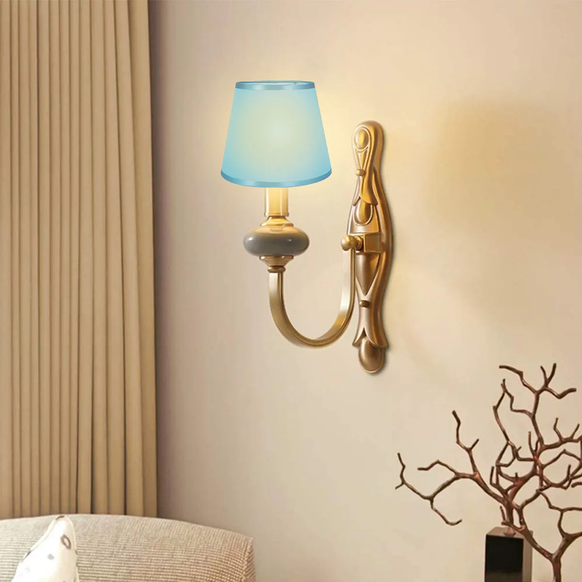 

Fabric Lampshade Accessory Decor Cloth Household Cover Chandelier Touch Light Floor Bedside