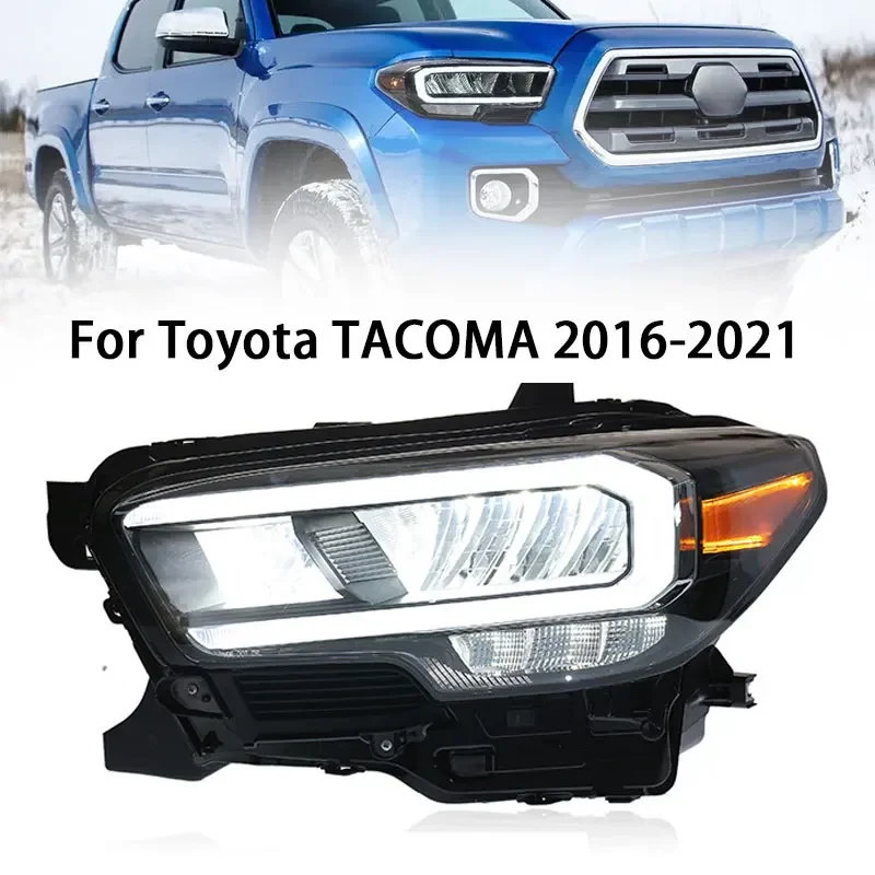 

Автомобильные светодиодные передние фонари для фар Toyota Tacoma 2016-2022, аксессуары, модифицированные полностью светодиодные DRL указатели поворота в сборе