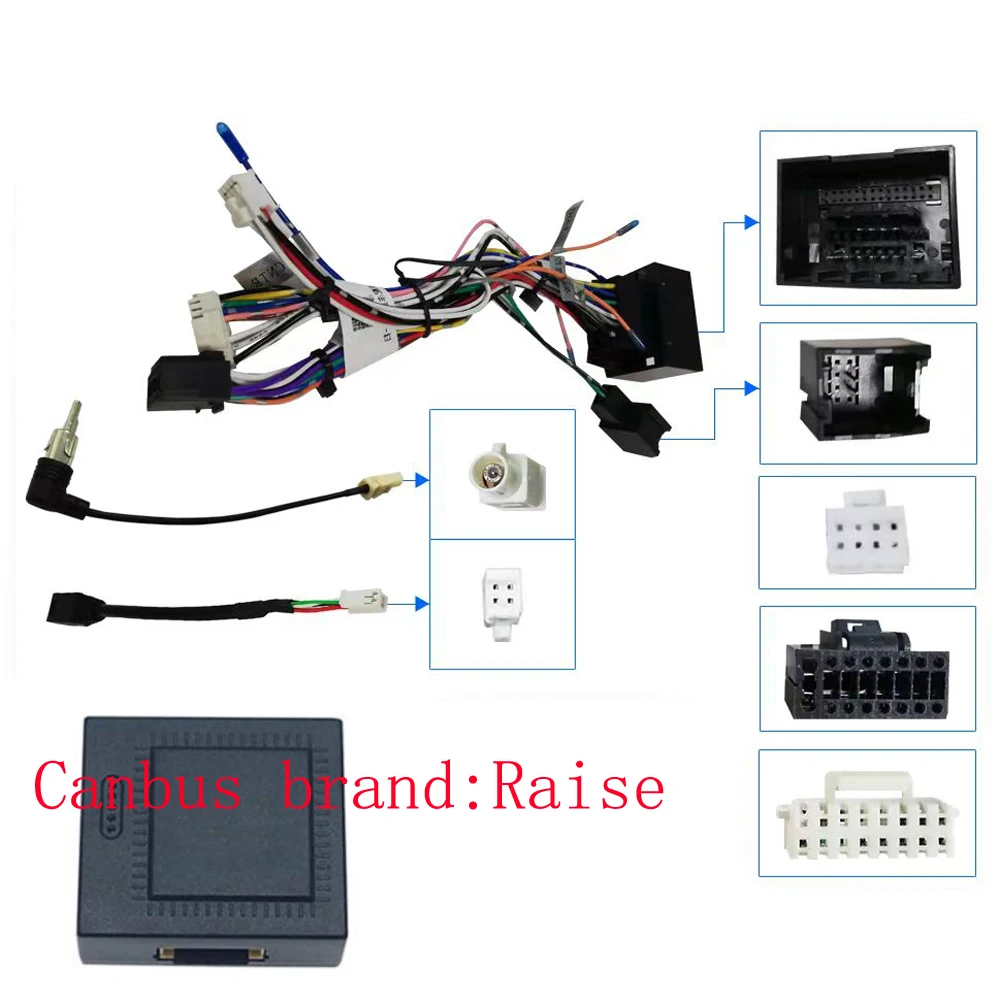 Car 16pin Radio Audio Wiring Harness Canbus Box For Chevrolet Cruze AVEO Malibu TRAX Stereo Installation Wire Adapter