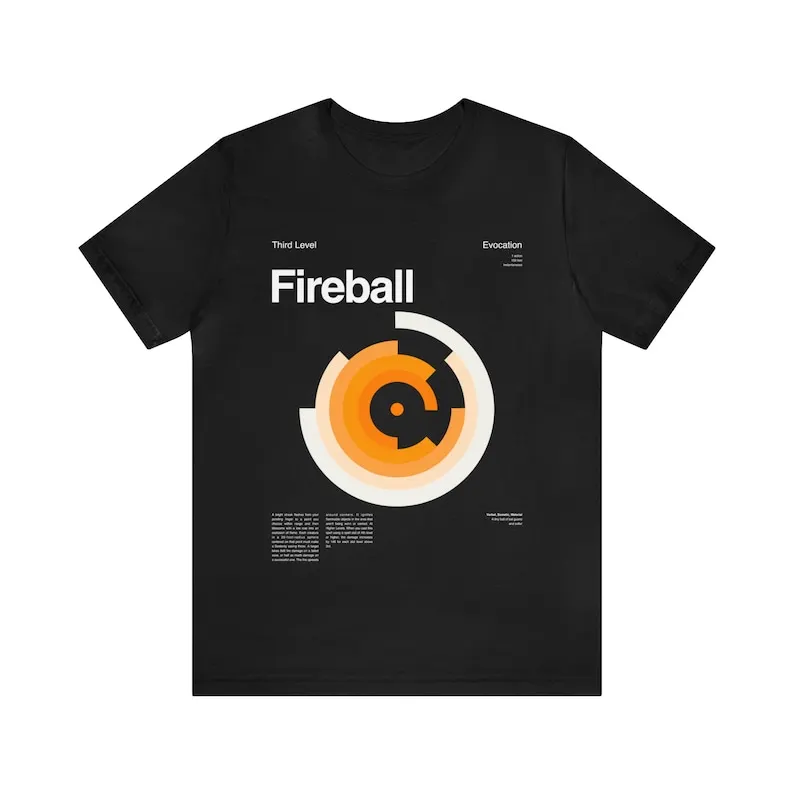 Camiseta de bola de fuego