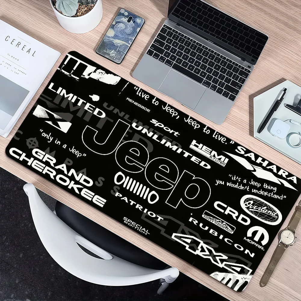 Logo J-jeep-p Mouse Pad Large Non-slip Lockedge Desktop Computer Desk Mat Keyboard Writing MousePad Office Gamer Student