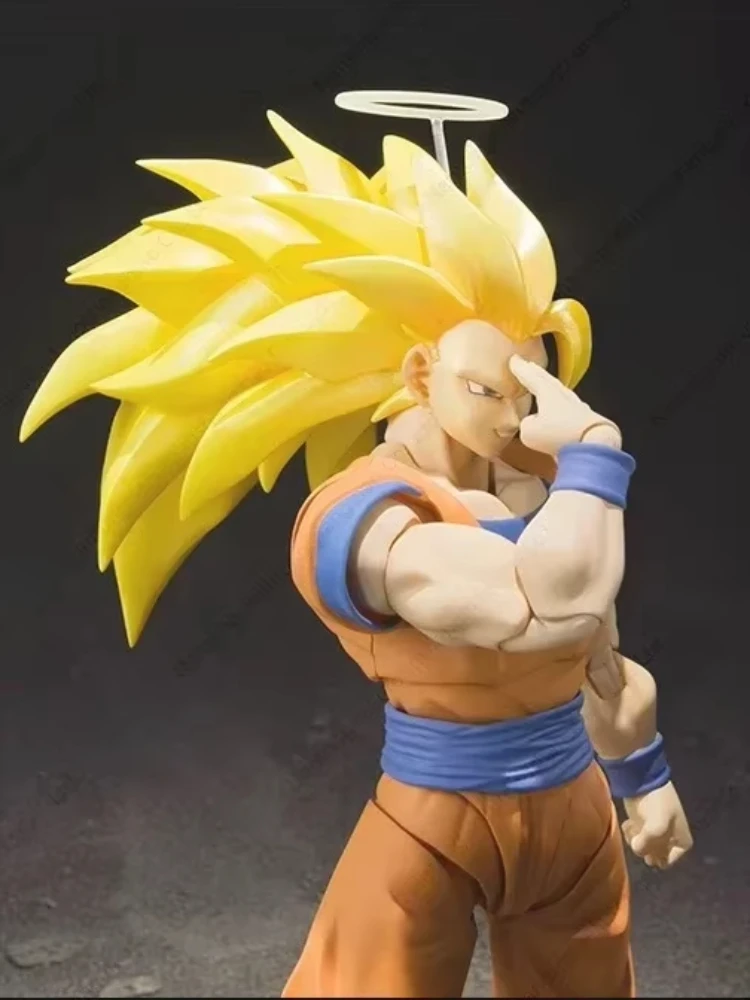

Bandai Action Figure S.H.Figuarts Son Goku Super Saiyan 3 Dragon Ball Z 16cm Anime Original Model Toy Gift Collection