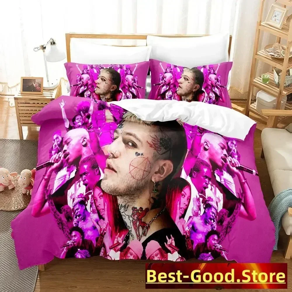 2023 Lil Peep Bedding Set Single Twin Full Queen King Size Bed Set Adult Kid Bedroom Duvetcover Sets Anime parure de lit Bed