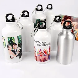 10pcs/Lot 400/500/600ml Aluminium Travel Mug Sport Bottle Custom Sublimation Water Bottle Climbing Kettle