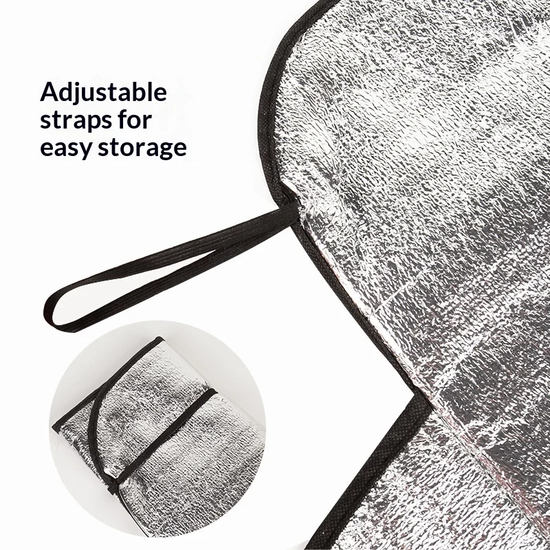 Car Windshield UV Protection & Dustproof Sunshade Snow Cover for Car Windshield PE Aluminum Film Winter Ice & Frost Shield