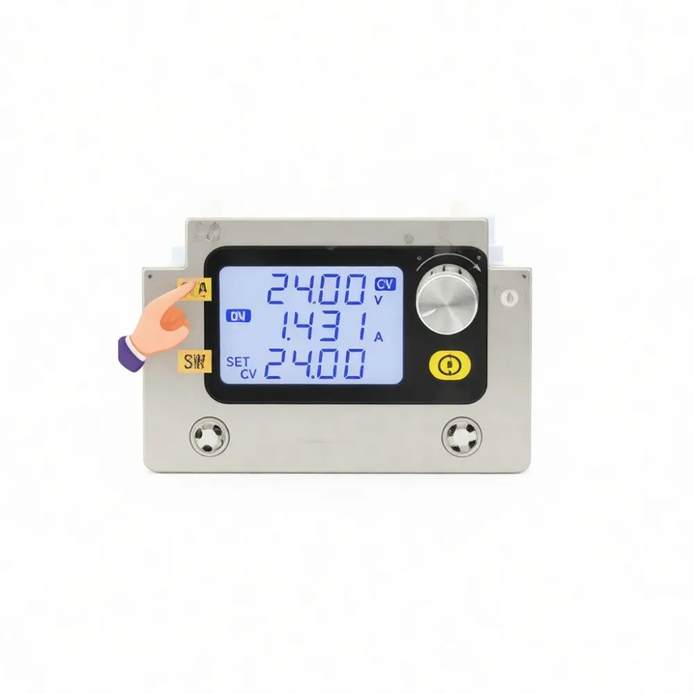 Industrial Grade DC DC Buck Boost Converter Module Digital Adjustable Power Regulator Constant Voltage Current Solar Charging