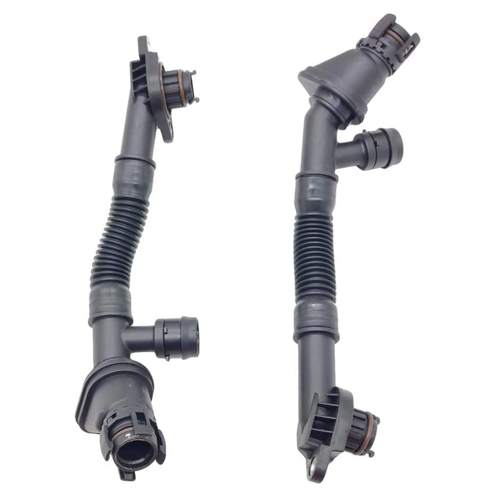 2PCS Crankcase Vent Hose Left and Right for -BMW X5 X6 F01 F02 F07 F10 F12 F13 550I 650I 11157646086 11157646087