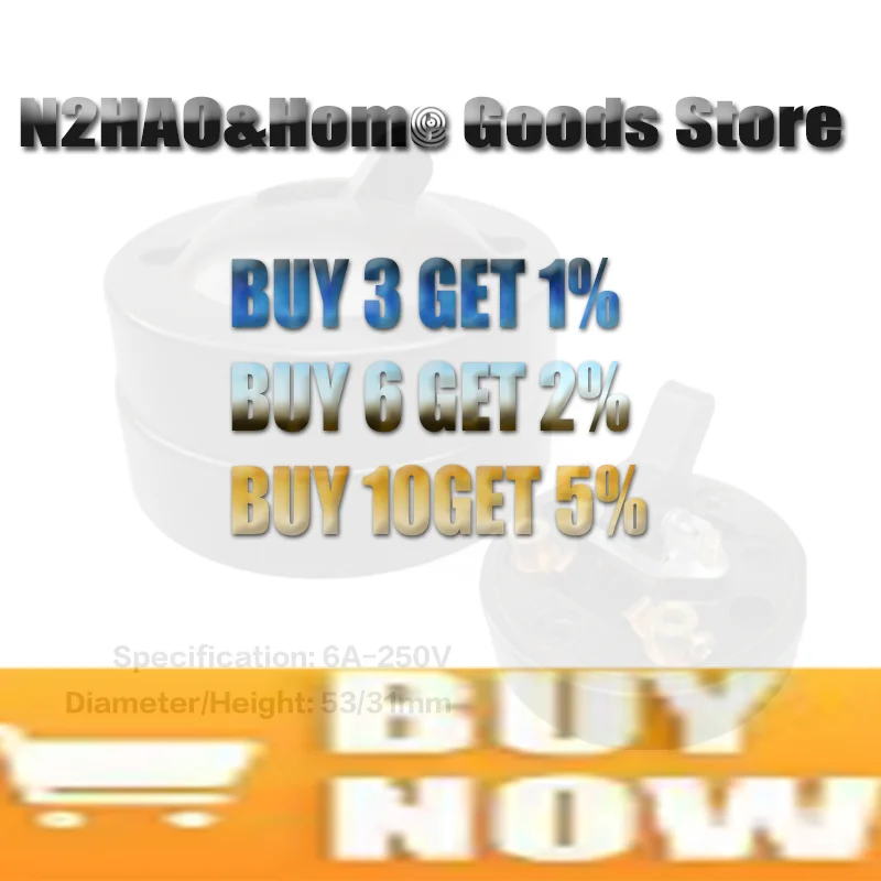 Toggle Switch Single-control Lamp Switch Round Surface Mounted Wall Light Switch Old-fashioned 6A Button Switch For Home Decor