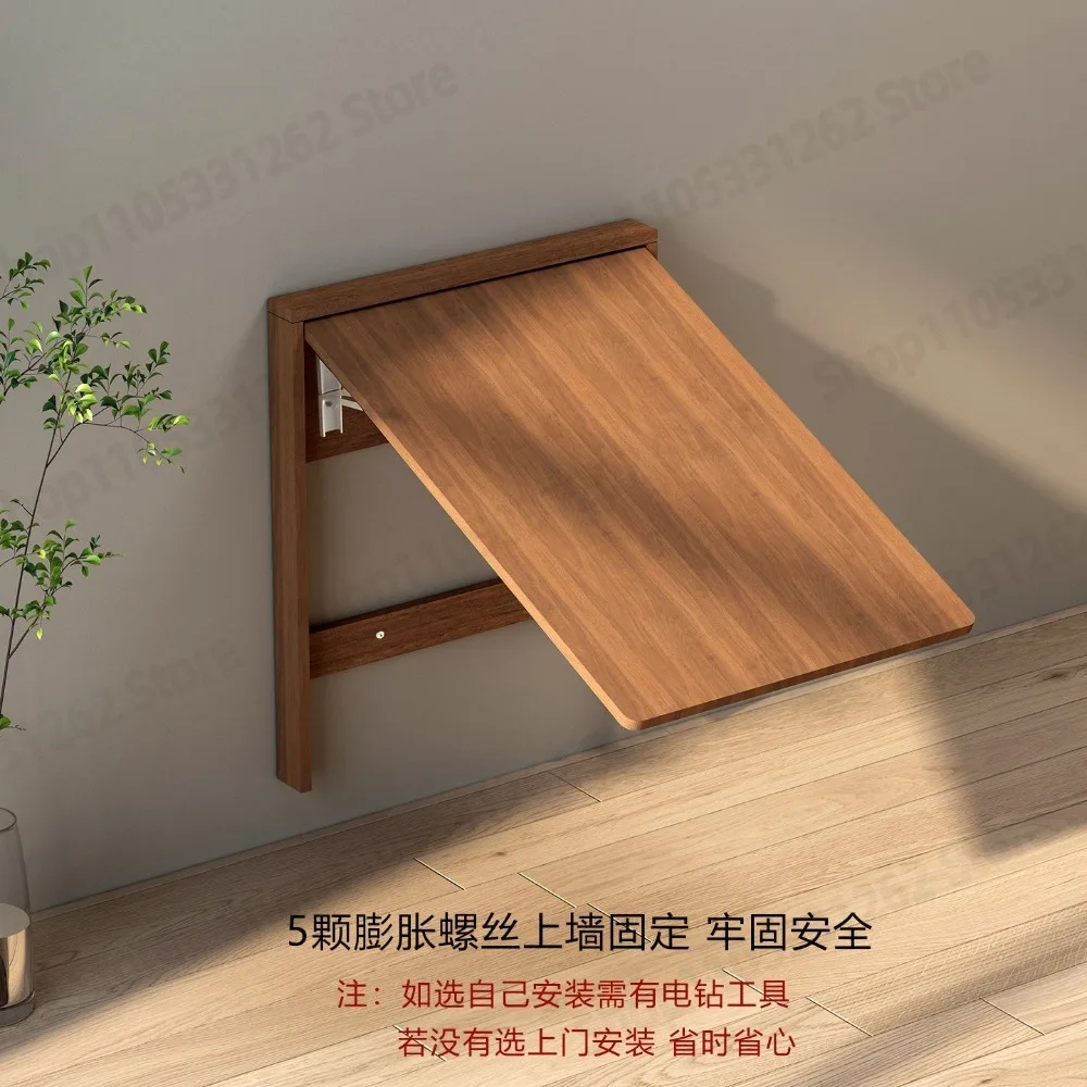 Multifunctional Wall-mounted Folding Dining Table Household Hidden Desk Small Apartment Ultra-thin Storage Learning Makeup Table