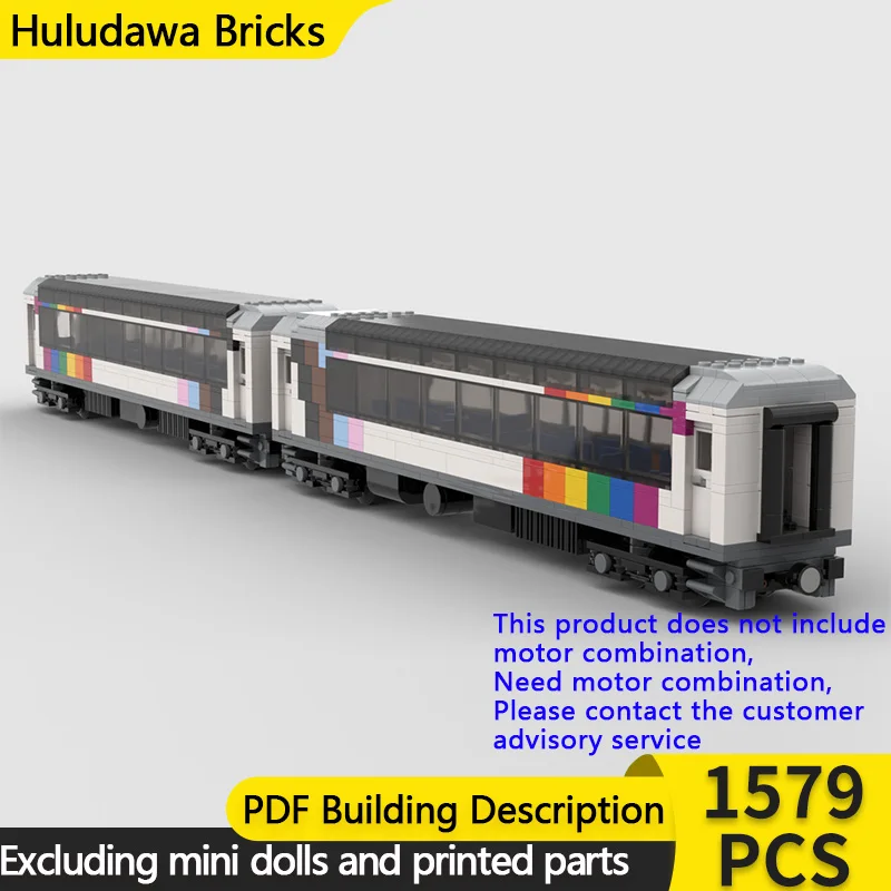 City Car Model MOC Building Bricks Railway Observation Cars Modular Technology Gifts Holiday Assemble Children Toys Suit