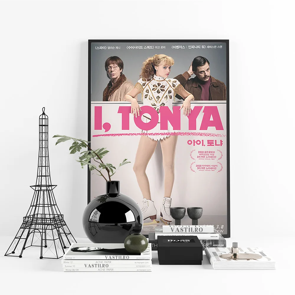 I Tonya السيرة الذاتية الأمريكية الرياضية السوداء الكوميديا الفيلم طباعة ملصق فني فيلم غرفة الفيديو ملصقات جدار ديكور قماش اللوحة
