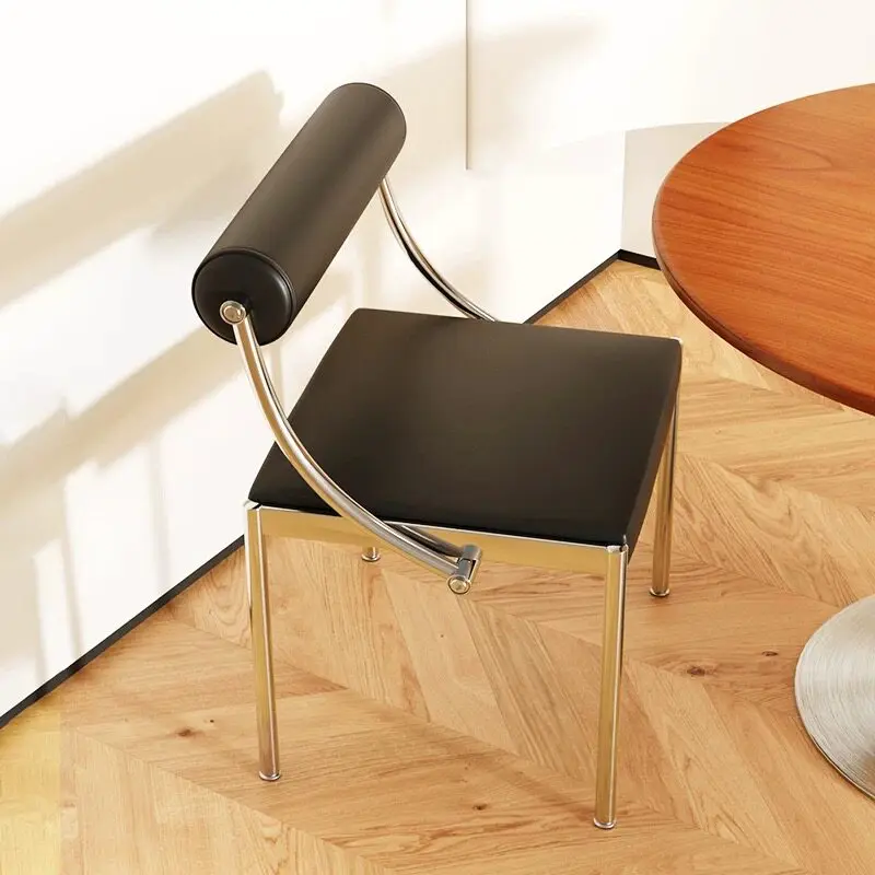 Sillas de comedor de diseño Vanity, sillas de comedor ergonómicas de cuero para el hogar, sillas de comedor para exteriores, diseño de cocina, muebles de hotel, muebles de balcón