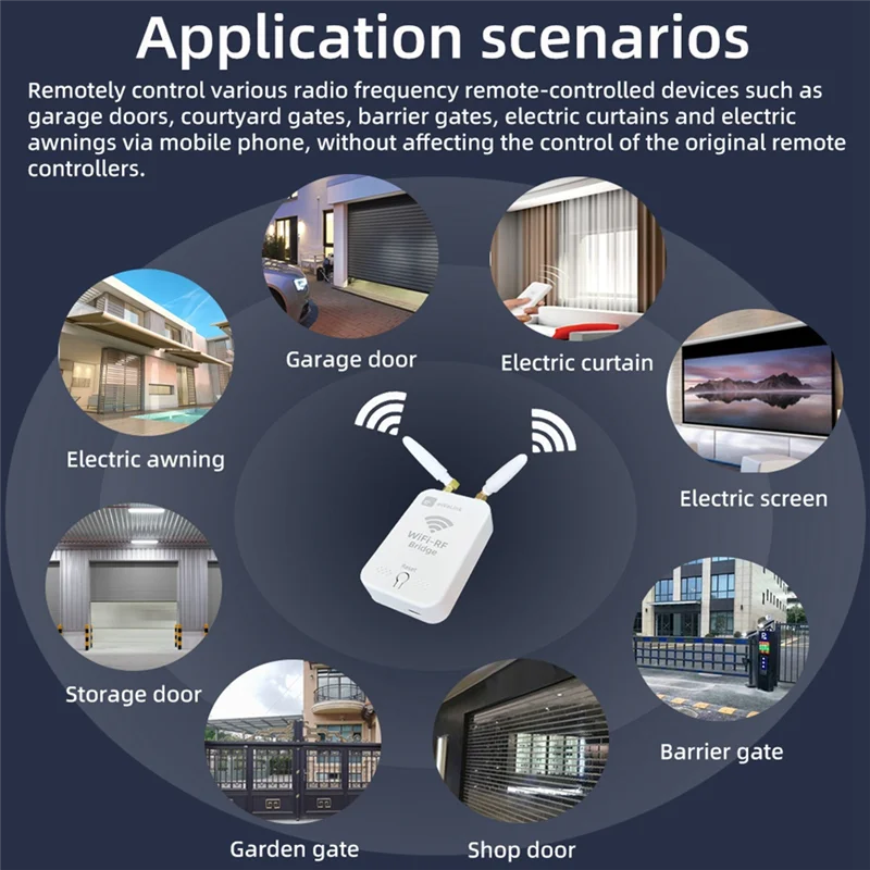 【Горячая】Ewelink Wi-Fi RF Дубликатор Копия дистанционного управления для электрической дверной занавески, тент, солнцезащитный козырек, пульт дистанционного управления
