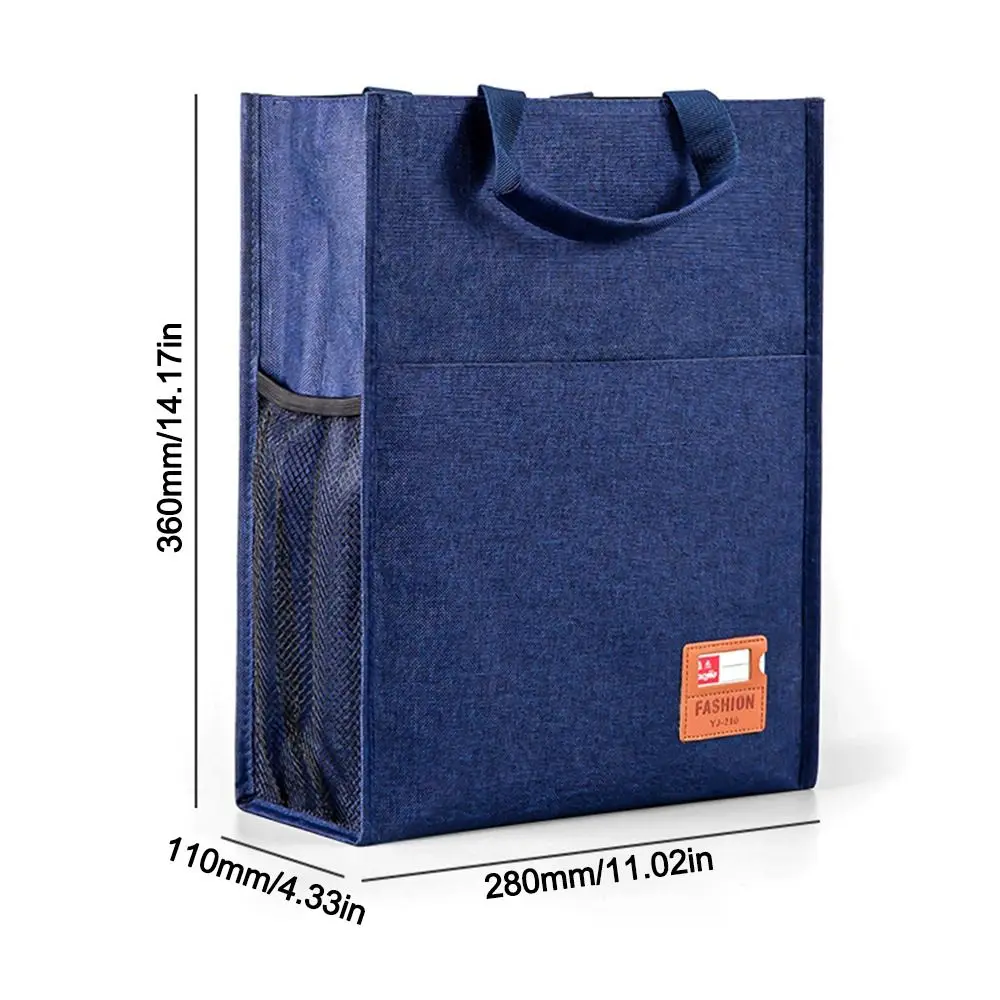 New 5 Layer Tote School Bag Large capacity Multifunctional Zipper Bag Handheld A4 File Bag