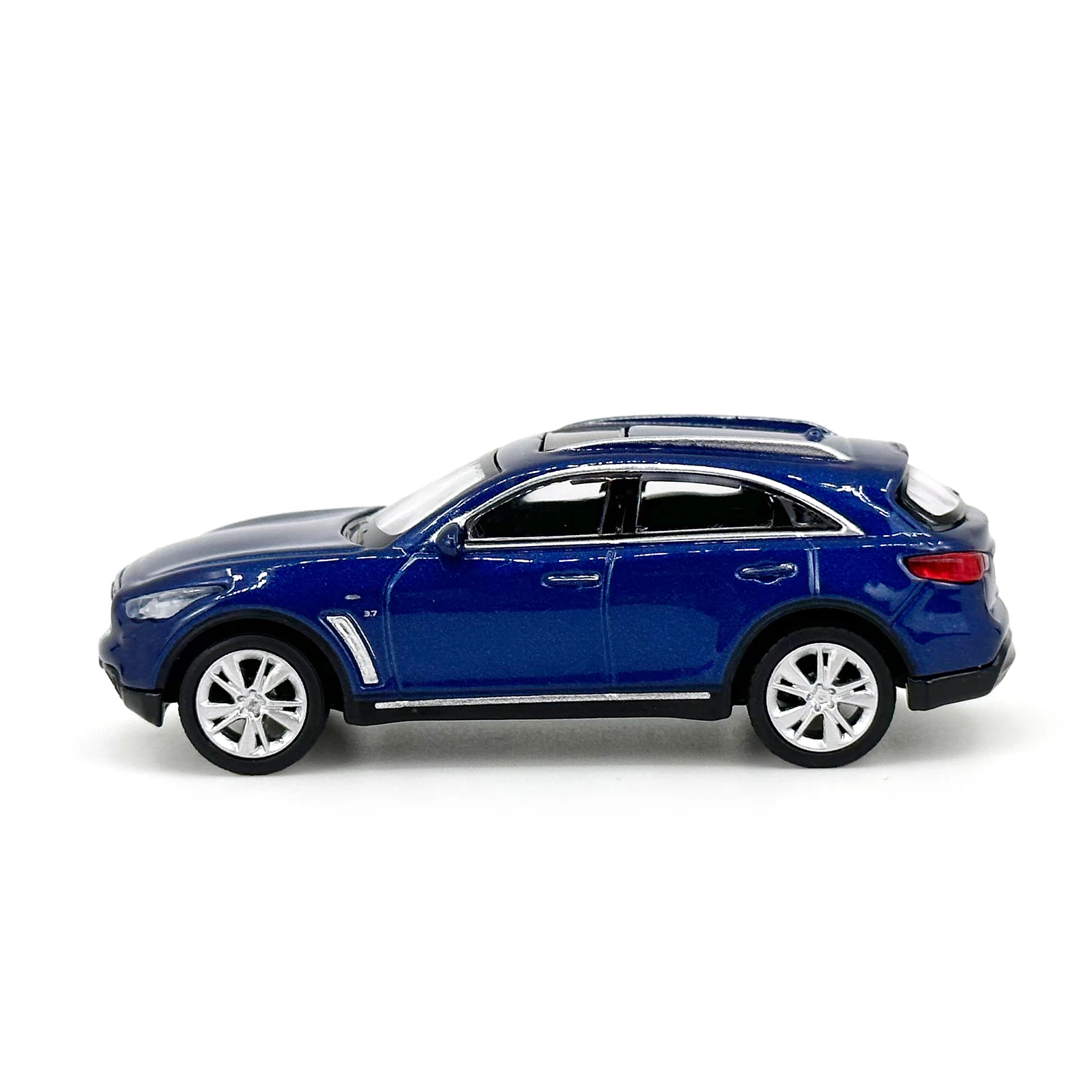 1:64 Scale Infiniti QX70S 2012 Blue Metal Car Model 1/64 Diecast Miniature Static Infinity QX70S Vehicle Toys Model Men\'s Gifts