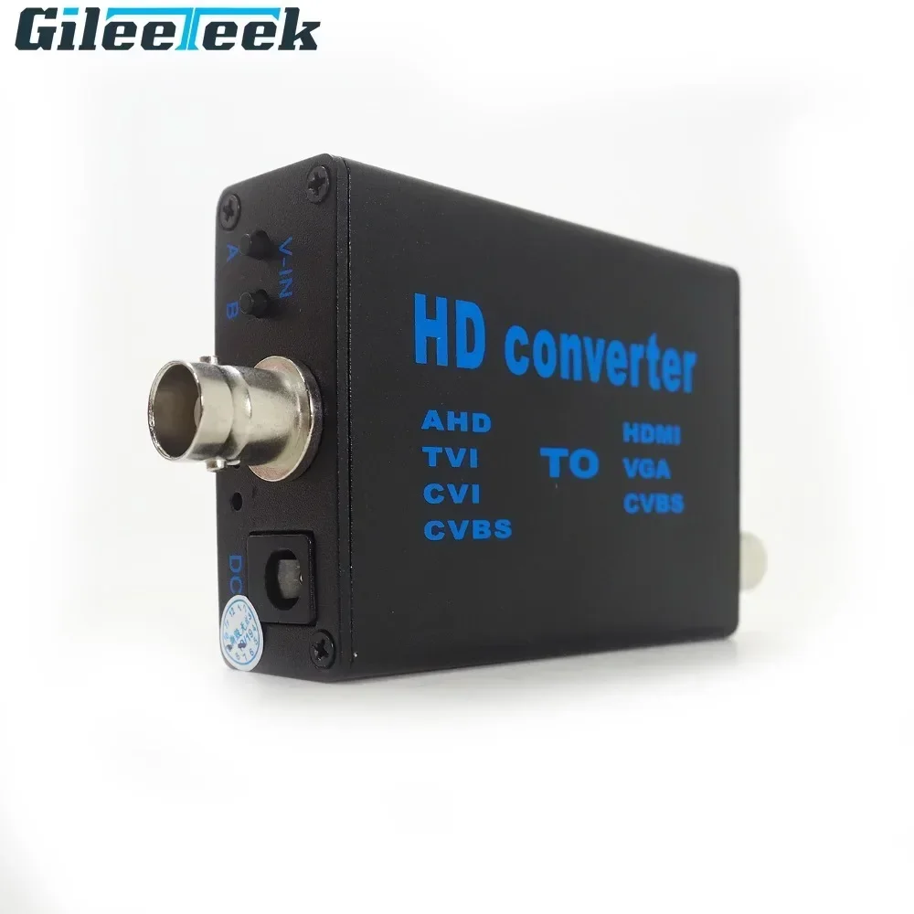 

AHD41 VGA BNC в HDMI Конвертер видеосигнала высокой четкости Преобразователь сигналов AHD/TVI/CVI/CVBS в HDMI/VGA/CVBS