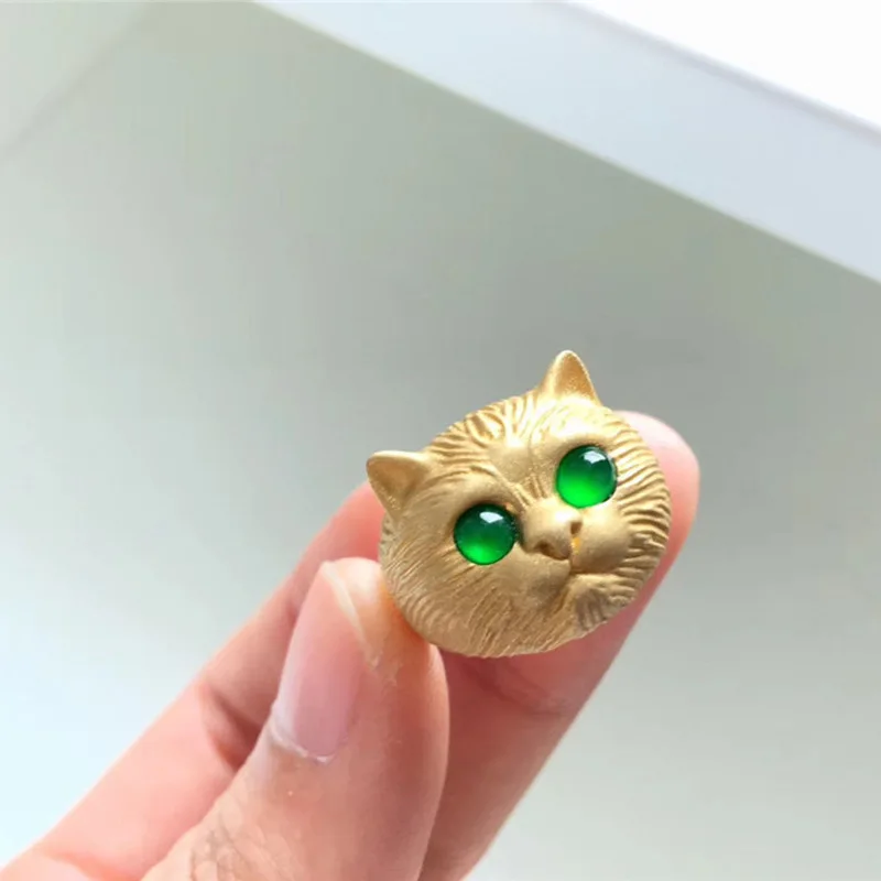 Fashion Gold Color Cute Cat Open Rings Gift Women's Ring Free Shipping Everything Jewelry Accessories JZ0069