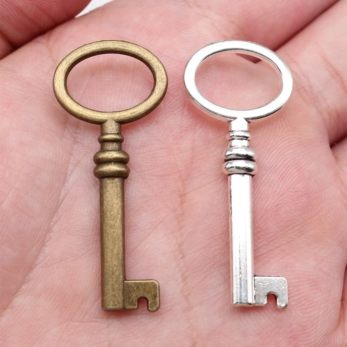 Wholesale Heart Key Matching Love Charms Pendant Couple For Handmade Craft Women Jewelry Gift Making