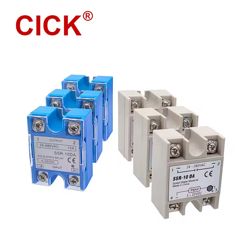 1 Pc SSR לבן או כחול מעטפת יחיד שלב ממסר מצב מוצק מודול עבור PID טמפרטורת בקרת DD דה SSR-25DA SSR-40DA SSR-40DD