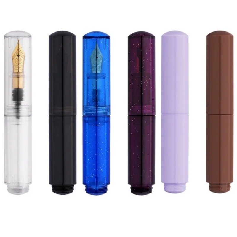 MAJOHN Wancai 2nd Fountain Pens Transparent Starry Sky Pen Macaron Maillard Brown Mini Pocket Pen