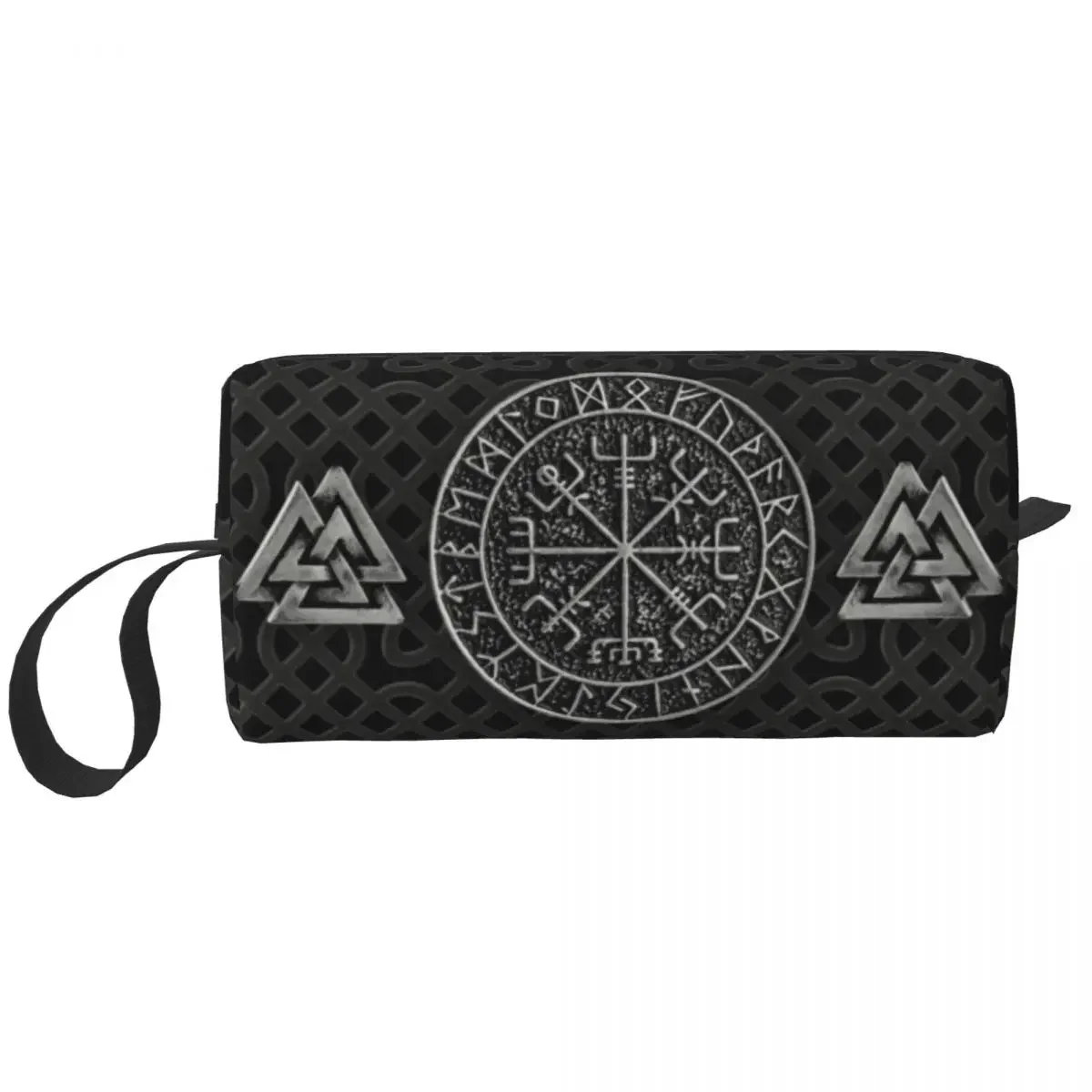 Vegvisir Compass Cosmetic Bag Women Cute Big Capacity Makeup Case Beauty Storage Toiletry Bags