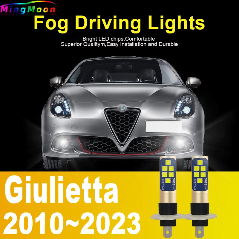 H1 Led Light Bulb Car Headlight High Power Auto Fog Diode Moto Driving Running Lamp 12V 55W For Alfa Romeo Giulietta 2010~2023