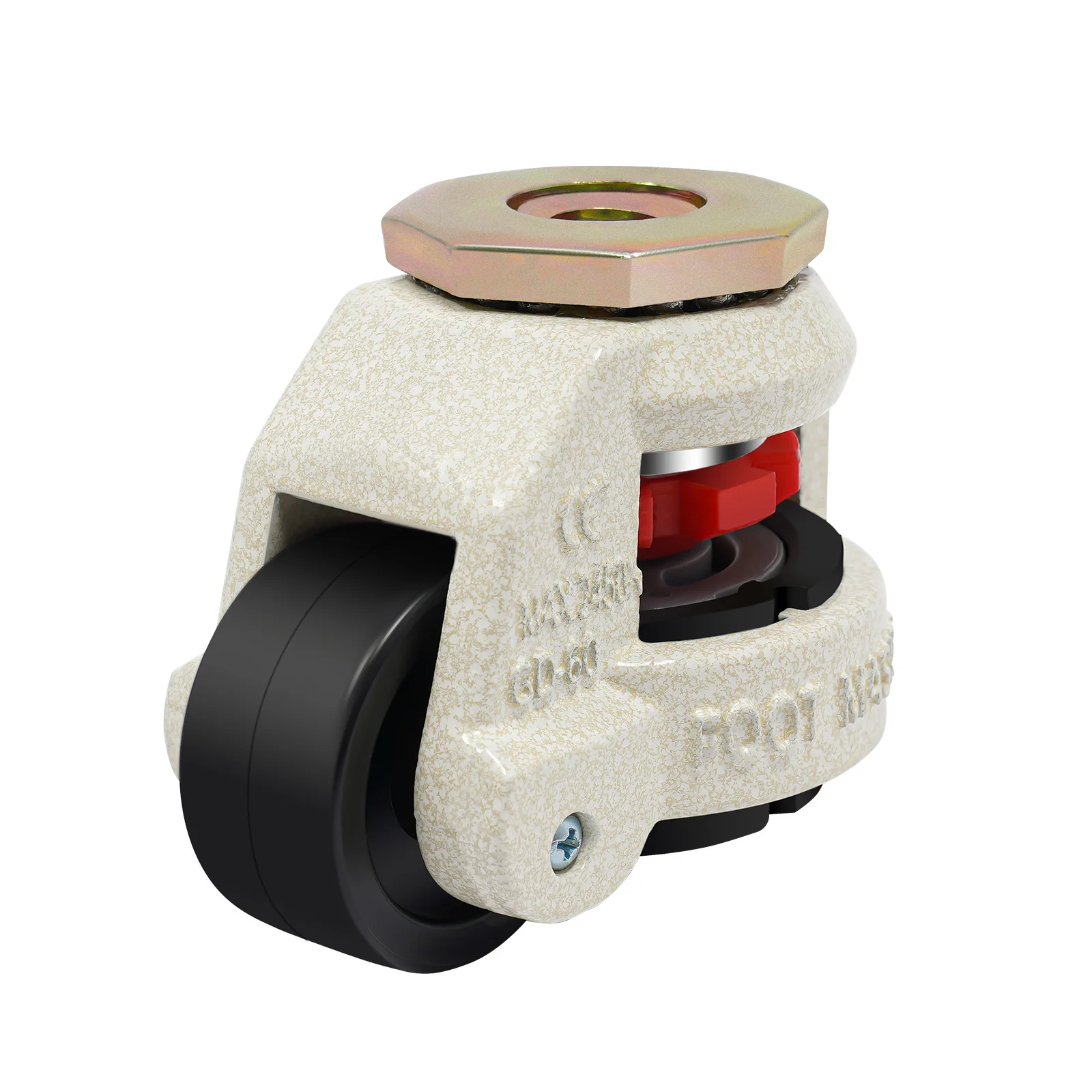 4Pcs Leveling Casters W/ 360 Degree Swivel Heavy Duty for Industry Equipment Workbench Shelves GD-60S