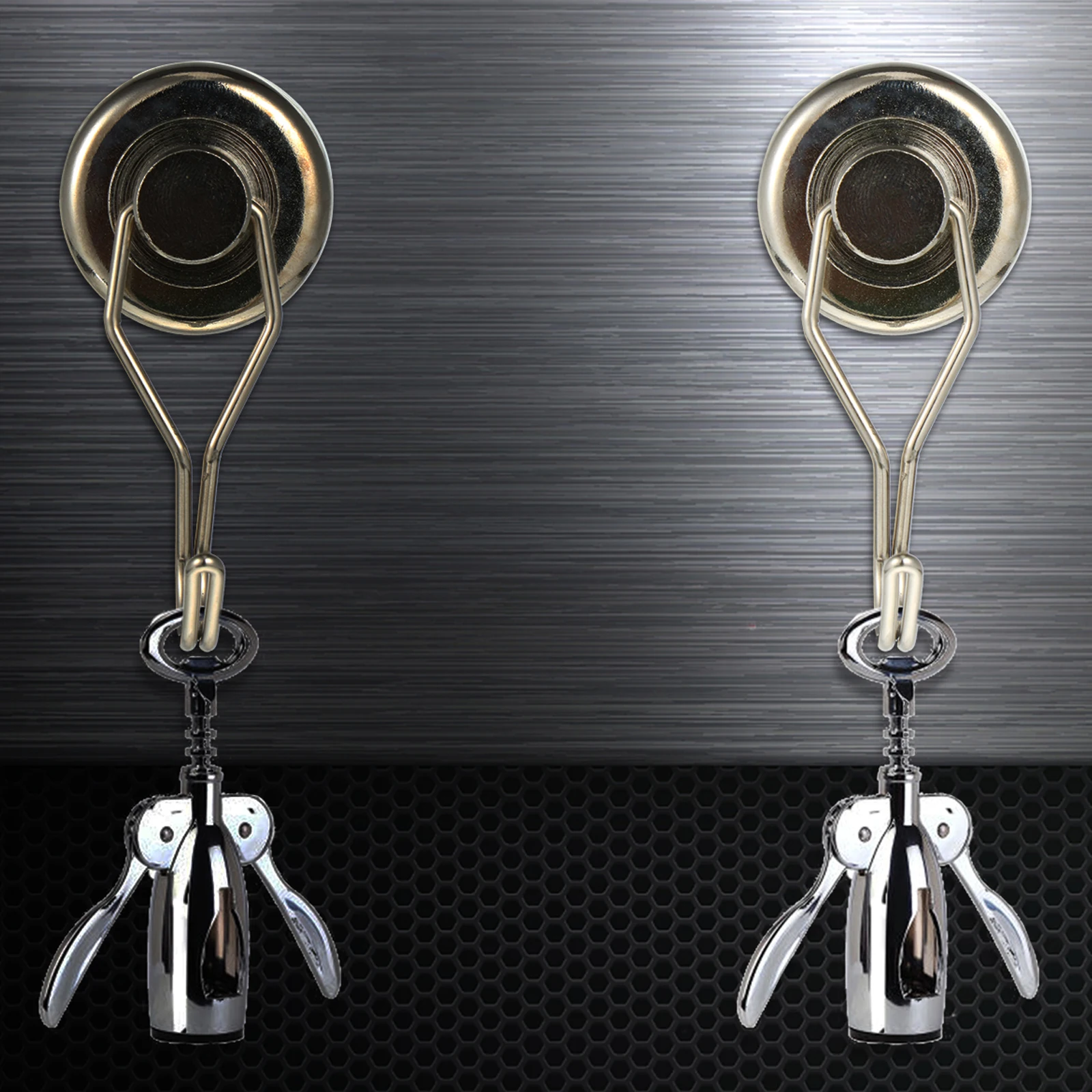 

Magnetic Rotating Hooks Heavy Duty Swivel Hanger 360 Rotate Kitchen Bathroom Space Saving Storage Solution