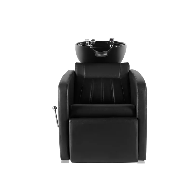 

Hair Washing Chair Semi-reclining Shampoo Bed Shampoo Chair With Ceramic Sink Salon Hair Wash Basin
