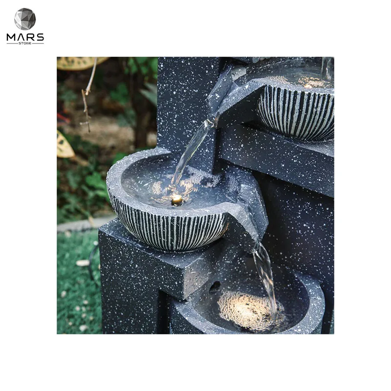 

Горячая распродажа в западном стиле, солнечный дешевый фонтан из смолы со светодиодной подсветкой для использования в помещении и на открытом воздухе